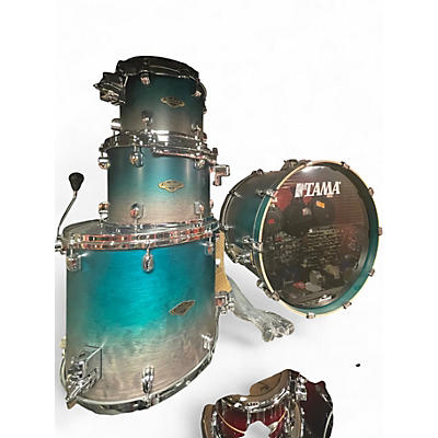 Used TAMA Starclassic Walnut/Birch 4pc Blue Sapphire Drum Kit