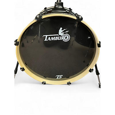 Used TAMBURO 5 Piece PLAYER SERIES T5 DARK R22 5 PIECE Black Drum Kit