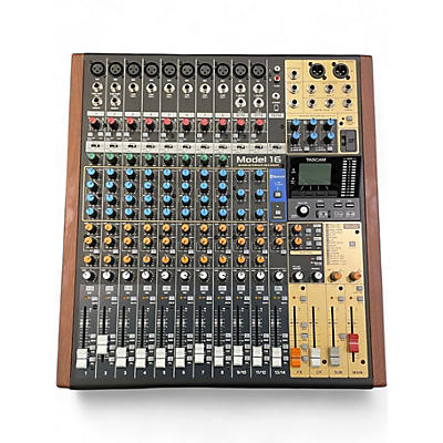 Used TASCAM MODEL 16 Powered Mixer