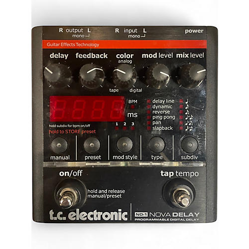 TC Electronic Used TC Electronic ND1 Nova Delay Effect Pedal