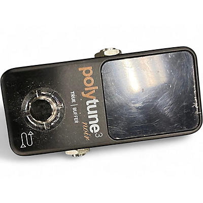 Used TC Electronic Polytune Noir Mini 3 Tuner Tuner Pedal