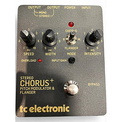 Used TC Electronic SCF Gold Stereo Chorus Flanger Effect Pedal