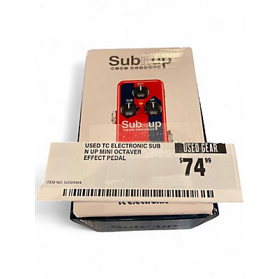 Used TC Electronic Sub N Up Mini Octaver Effect Pedal