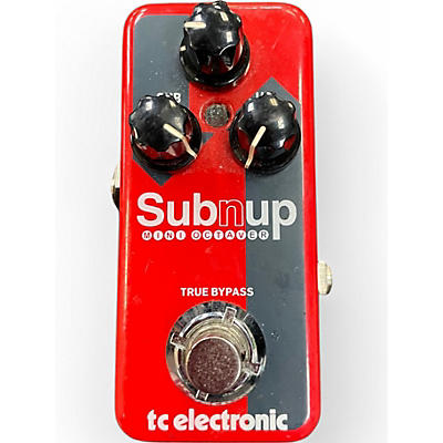 Used TC Electronic Sub N Up Octaver Effect Pedal