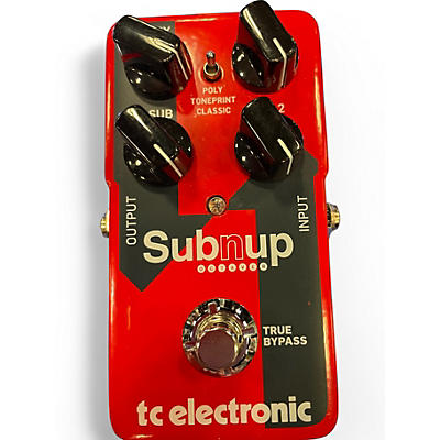 Used TC Electronic Sub N Up Octaver Effect Pedal