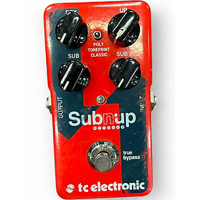 Used TC Electronic Sub N Up Octaver Effect Pedal