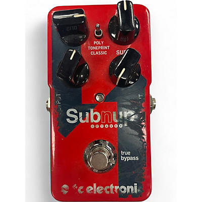 Used TC Electronic Sub N Up Octaver Effect Pedal