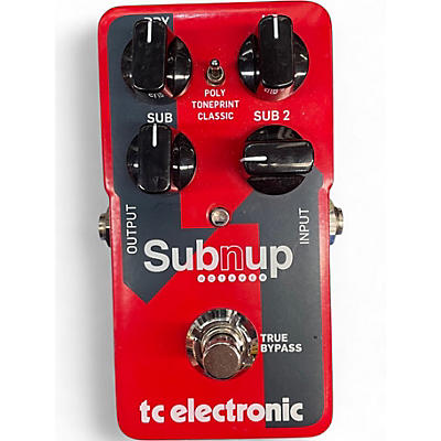 Used TC Electronic Sub N Up Octaver Effect Pedal