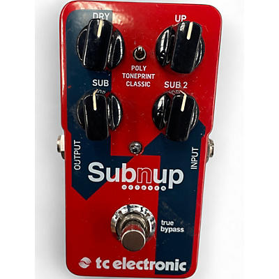 Used TC Electronic Sub N Up Octaver Effect Pedal