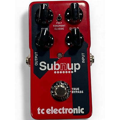 Used TC Electronic Sub N Up Octaver Effect Pedal
