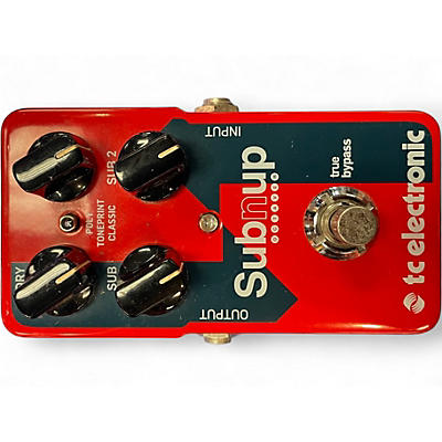 Used TC Electronic Sub N Up Octaver Effect Pedal
