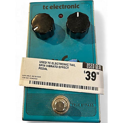 Used TC Electronic Tail Spin Vibrato Effect Pedal