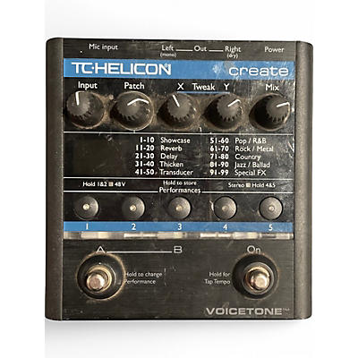 Used TC Helicon VoiceTone Create Vocal Processor