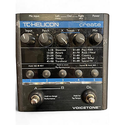 Used TC Helicon VoiceTone Create Vocal Processor