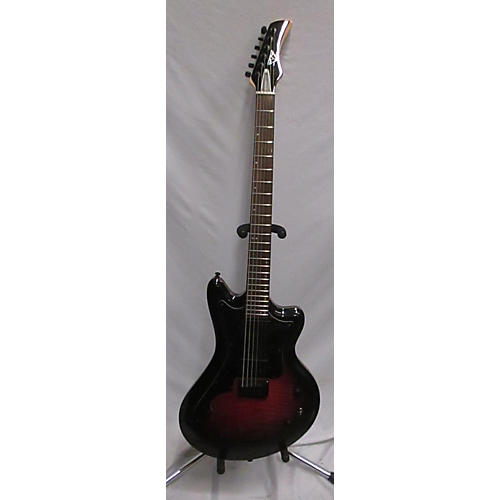 Used THIRD EYE BREAKDOWN BARITONE Red To Black Fade Solid Body Electric Guitar