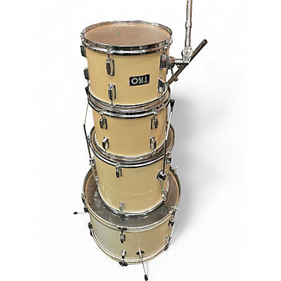 Used TKO 4 Piece 4 PIECE DRUM KIT Cream Drum Kit