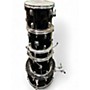 Used TKO 5 Piece Junior Black Drum Kit Black