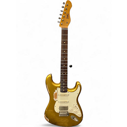 Used TMG Dover Aztec Gold Solid Body Electric Guitar Aztec Gold