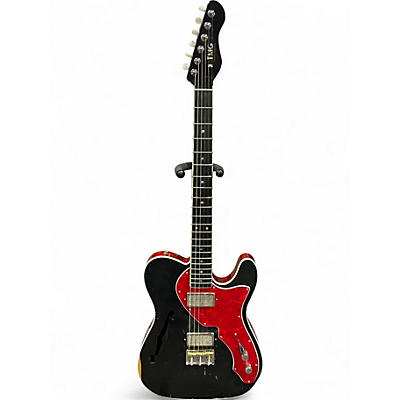 Used TMG Gatton Custom Black Hollow Body Electric Guitar
