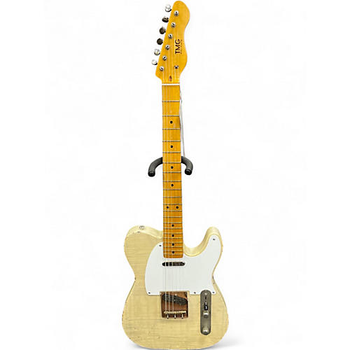Used TMG Gatton Vintage Blonde Solid Body Electric Guitar Vintage Blonde