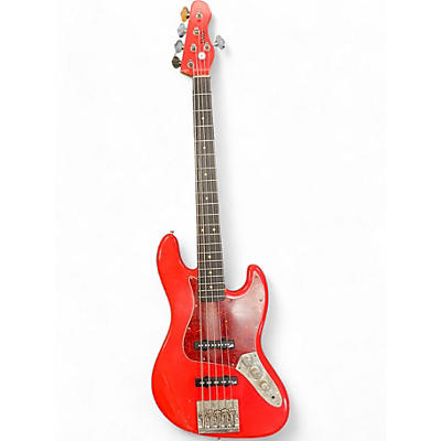 Used TMG HAVEN Red Electric Bass Guitar