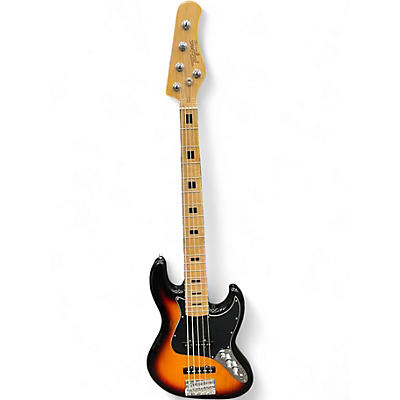 Used Tagima Classic Series TJB5 3 Tone Sunburst Electric Bass Guitar