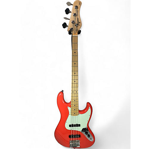 Tagima Used Tagima TJB-435 Fiesta Red Electric Bass Guitar Fiesta Red