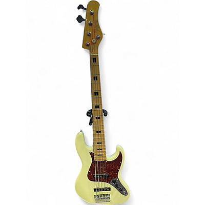 Used Tagima TJB 5-OWH-LF/TT Olympic White Electric Bass Guitar