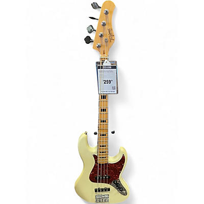 Used Tagima TJB4 Antique Ivory Electric Bass Guitar