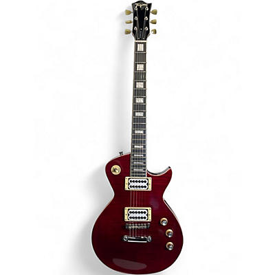 Used Tajima mirach Crimson Red Trans Solid Body Electric Guitar