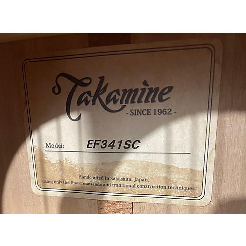 Takamaine Used Takamaine EF341SC Black Acoustic Electric Guitar Black