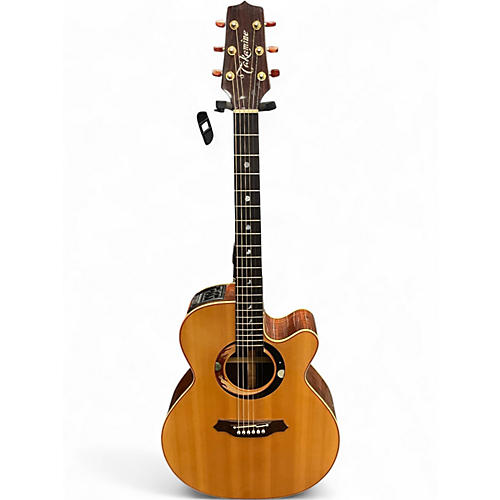 Used Takamine 1998 Limited Edition Sun and Moon Natural Acoustic Guitar Natural