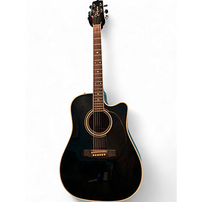 Takamine Used Takamine 90s EF341SC Black Acoustic Electric Guitar