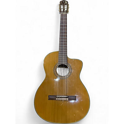 Used Takamine CD132SC Natural Classical Acoustic Electric Guitar