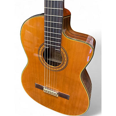 Used Takamine CD132SC Natural Classical Acoustic Electric Guitar