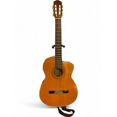 Used Takamine CP132SC Vintage Natural Classical Acoustic Electric Guitar