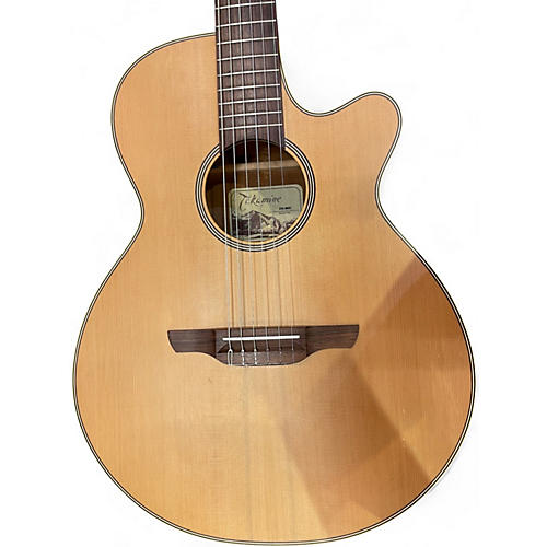 Used Takamine EAN60c Natural Acoustic Electric Guitar Natural