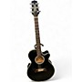 Used Takamine EF26181 Black Acoustic Electric Guitar Black