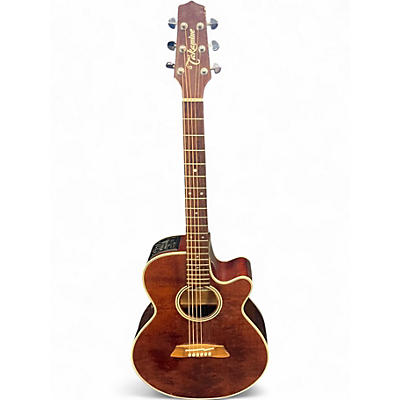 Used Takamine EF261S AN Mahogany Acoustic Electric Guitar