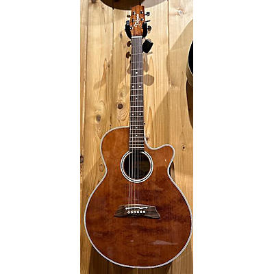 Takamine Used Takamine EF261S AN Natural Acoustic Electric Guitar