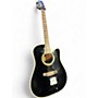 Used Takamine EF341C Black Acoustic Electric Guitar Black