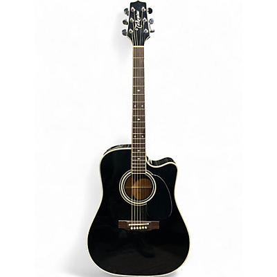 Used Takamine EF341C Black Acoustic Guitar