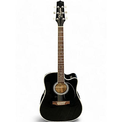 Takamine Used Takamine EF341DLX Black Acoustic Electric Guitar