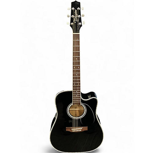 Takamine Used Takamine EF341DLX Black Acoustic Electric Guitar Black