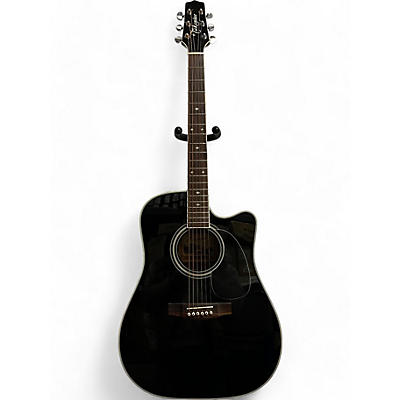 Takamine Used Takamine EF341SC Black Acoustic Electric Guitar