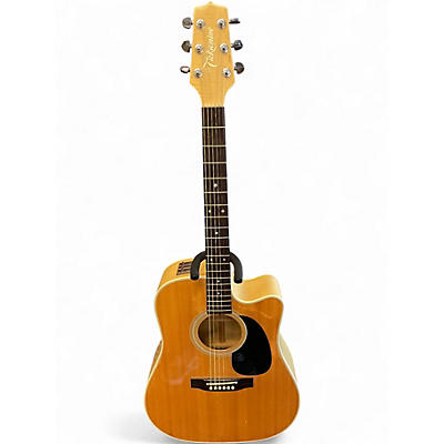 Used Takamine EF350M Natural Acoustic Electric Guitar