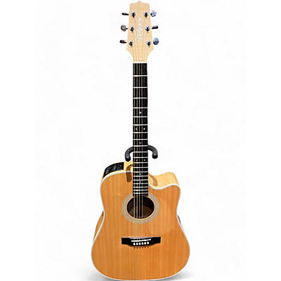 Takamine Used Takamine EF350MC Natural Acoustic Electric Guitar