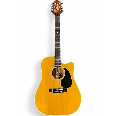 Used Takamine EF360C Natural Acoustic Electric Guitar