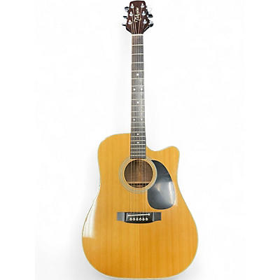 Used Takamine EF360C Natural Acoustic Electric Guitar