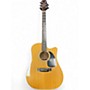 Used Takamine EF360C Natural Acoustic Electric Guitar Natural